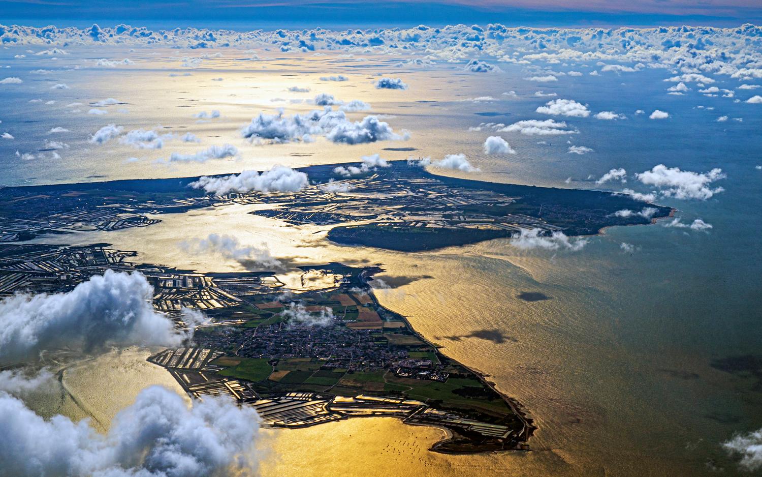 Aerial view of Île de Ré