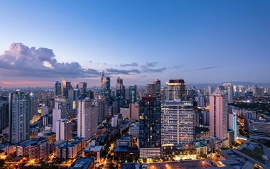Aerial view of Manila