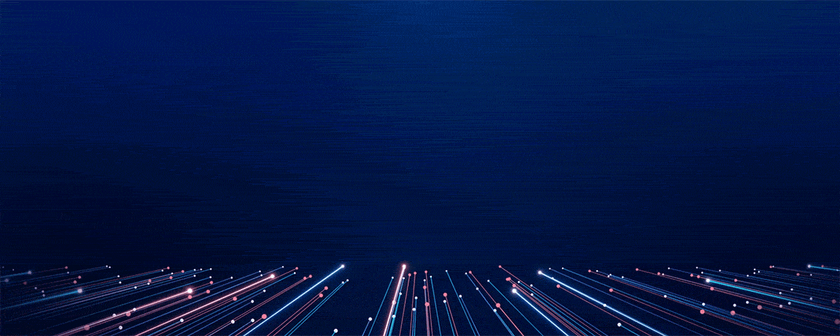 Abstract technology background featuring lines of light moving upwards