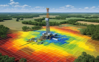 power tower with color coded grid