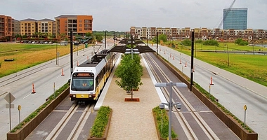 DART Orange Line Light Rail Station Texas