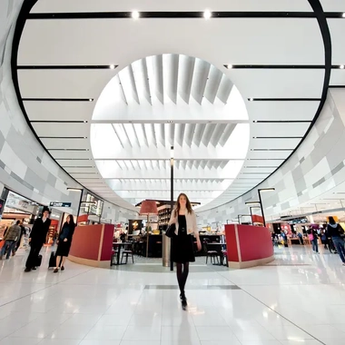 passengers inside Sydney International Airport