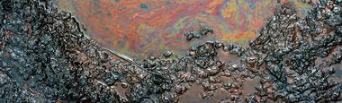 oil in water puddle
