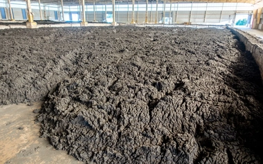 Biosolids sludge storage