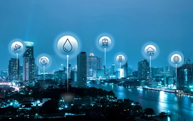 Futuristic cityscape