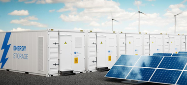 Grid-scale energy storage and solar panels