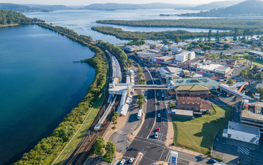 Top view central coast Woy Woy