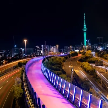 night view in a city