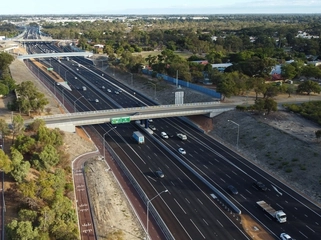 Aerial view of highway - Tonkin Gap