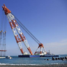 floating crane for marine construction