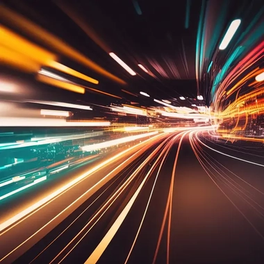 Speed light on a city road