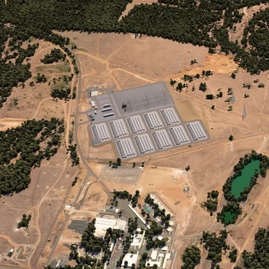 GHD_Project_Collie-Battery-Energy-Storage-System-WA-Render-North-Looking-Aerial