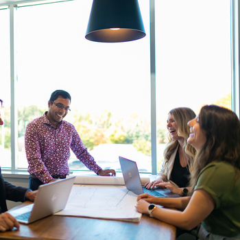 GHD Canada employees having a meeting