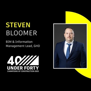 Steven Bloomer 40Under40 Champion of Construction 2025