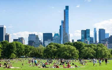 People at central park New York