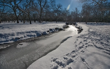Winter in White Rock Lake Texas