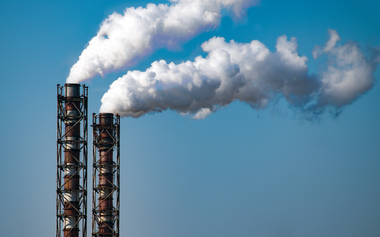 Smoke stack from a power plant