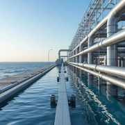 Modern Coastal Desalination Plant