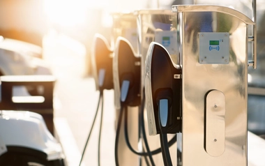 Electric car charging station