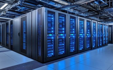 Server room in data center