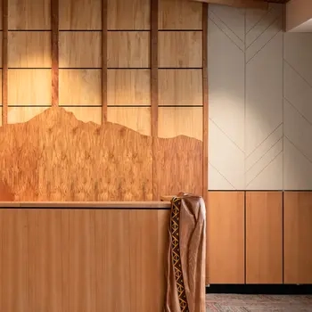 GHD Design - Whangarei Maori Land Court - carving wall