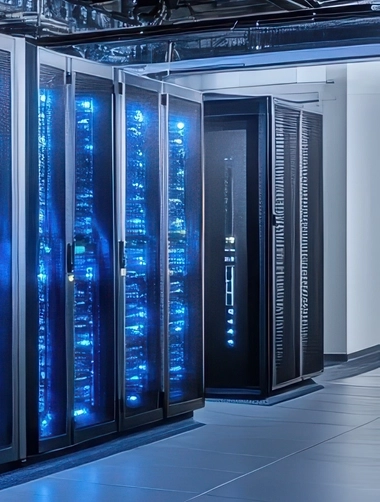 Server room in data center