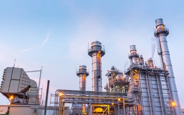 Industry power plant with natural gas power