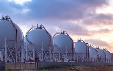 Natural gas storage tanks