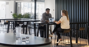 Male and female employees at GHD Melbourne