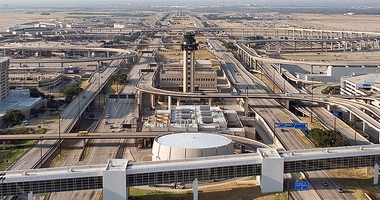 DFW Airport Landside Transportation Network and Central Terminal Area