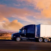 Long Haul Truck on Road