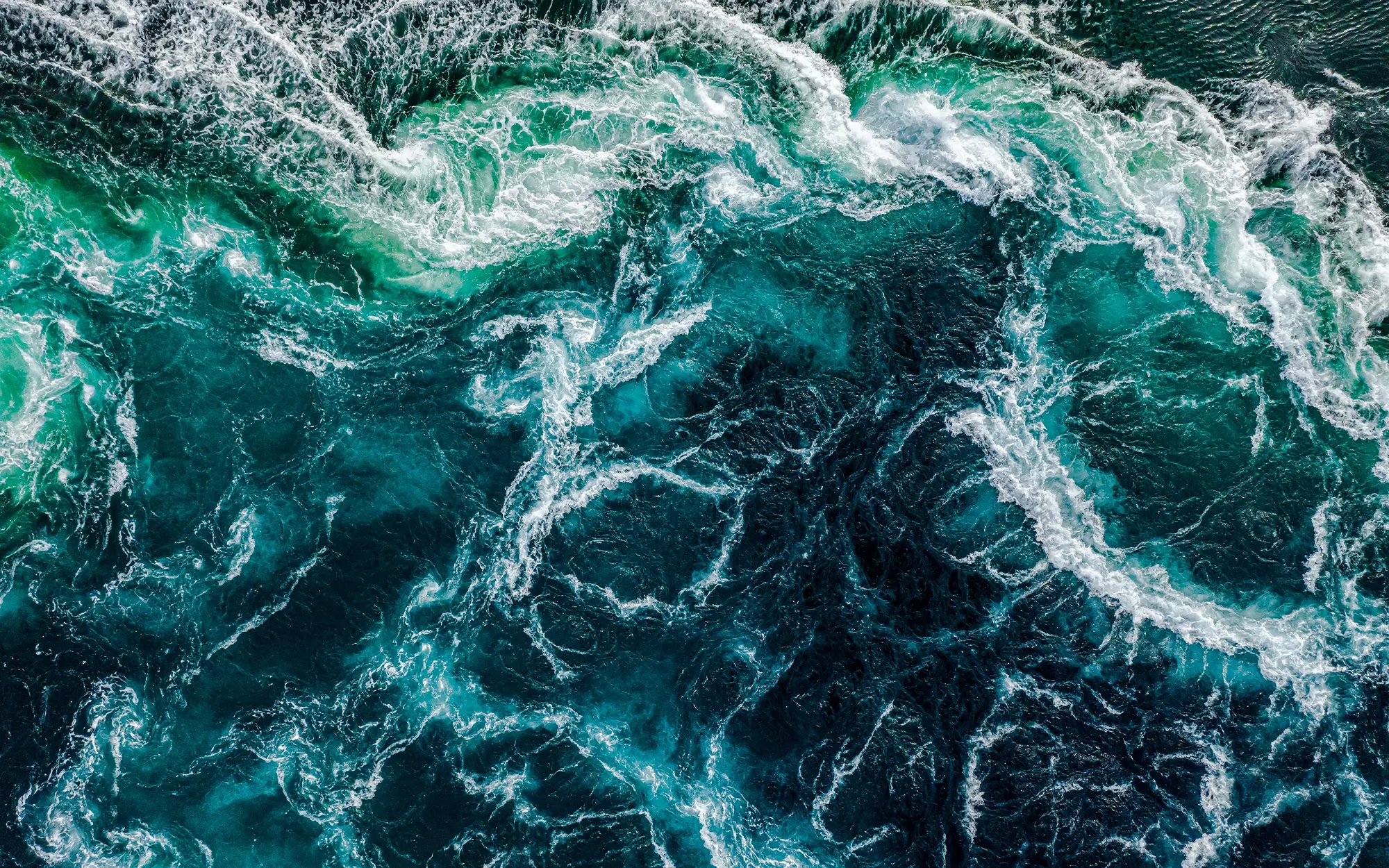 Aerial view of Ocean Waves