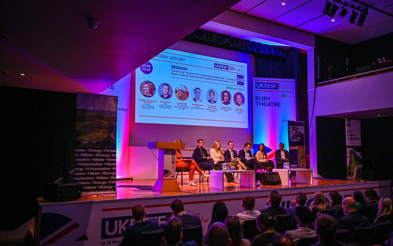 Presentation on stage during the UKREiiF Event