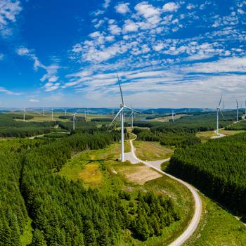 éoliennes dans un parc éolien