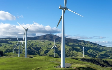 Te Apiti Wind Farm in New Zealand 