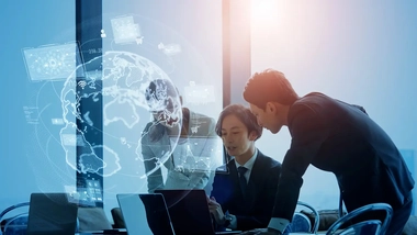 Data engineers analyzing data