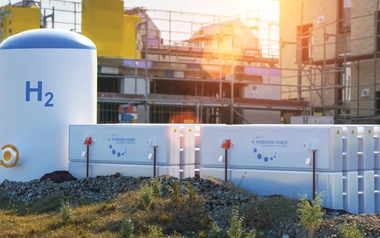 Hydrogen hub and storage tanks