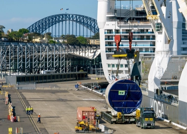 Unloading of TBMs for Sydney Metro West Project_Client approved 