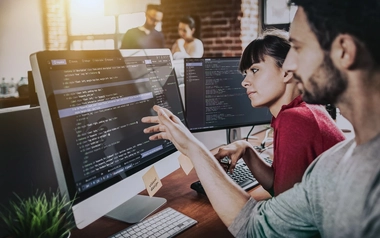 developers reviewing codes