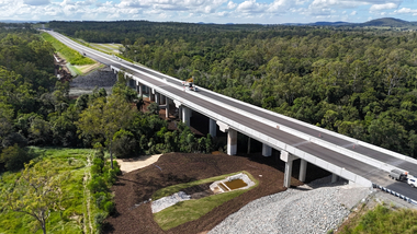 Six Mile Creek bridge progress