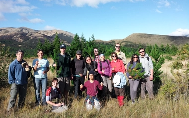 GHD in the Community team removing wilding pines in Canterbury, New Zealand