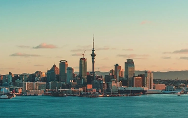 City view from a far