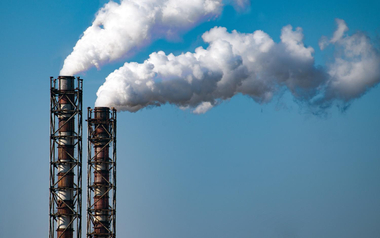 Smoke stack from a power plant