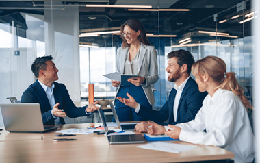 Group of people on a business meeting