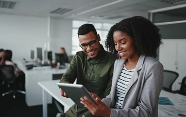 Young African American professionals