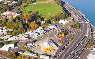 Aerial view of Bay of Plenty
