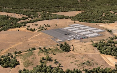 GHD_Project_Collie-Battery-Energy-Storage-System-WA-Render-East-Facing-Aerial