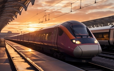 high speed train at Rail Baltica