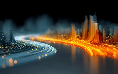 Abstract digital visualization of data streams