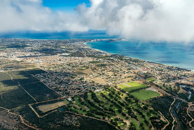 Aerial view of Geraldton, Western Australia